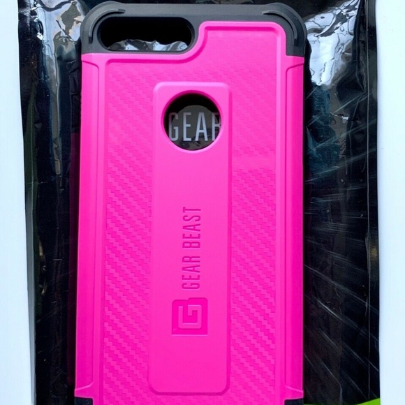 NEW Gear Beast iPhone 7/8 Plus Case Slim Military-Grade Protection Black & Pink - Picture 7 of 8